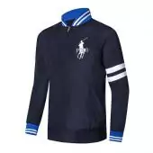 jaqueta ralph lauren garcon france v collar 136688 bleu